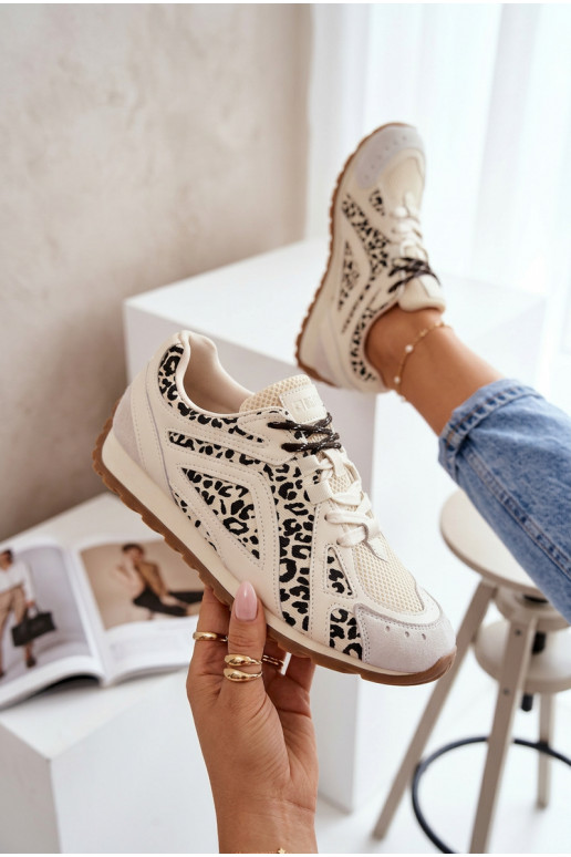 Kožené zo semišu Tenisky model obuvi Dámske Big Star TT274549 béžová