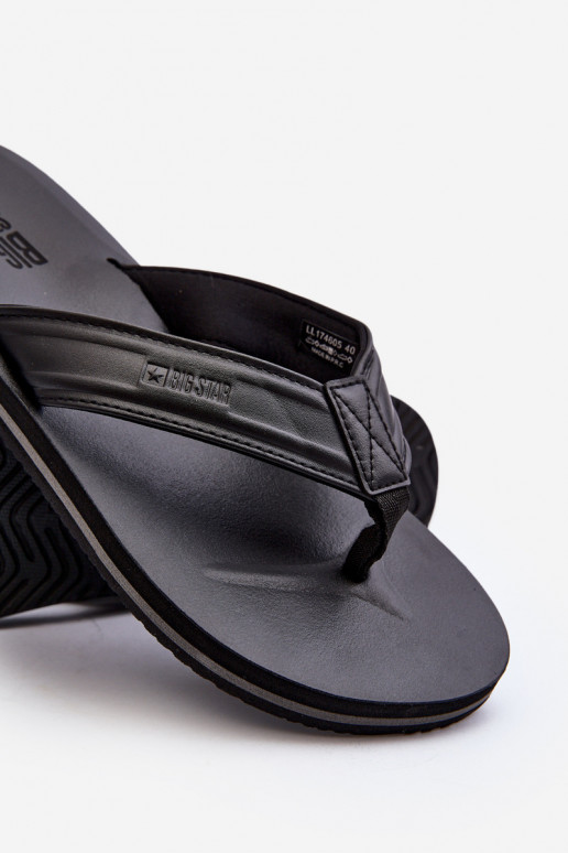 pre mužov Plážové šľapky Big Star LL174605 čierna