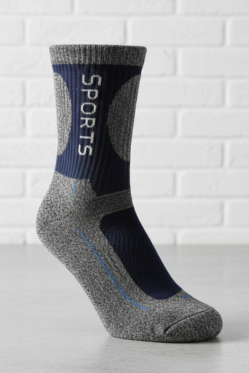 Modré pánske teplé ponožky...