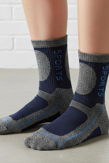 Modré pánske teplé ponožky... 2