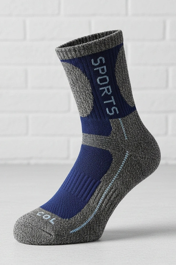 Sivé teplé ponožky s...