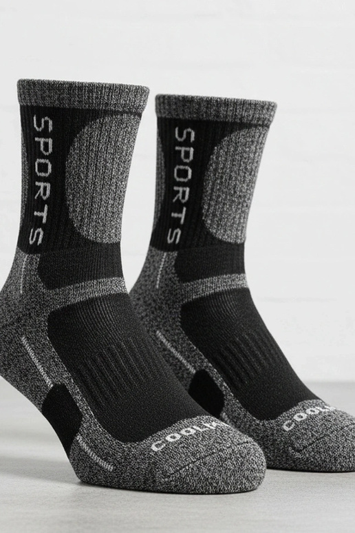 Tmavosivé teplé dámske ponožky Siera