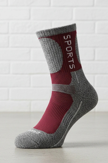 Sivé teplé ponožky s...