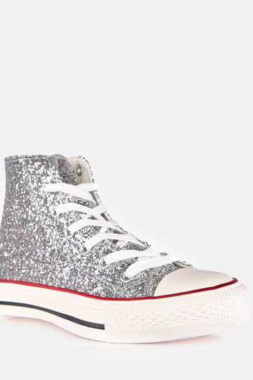 Strieborné dámske lesklé...