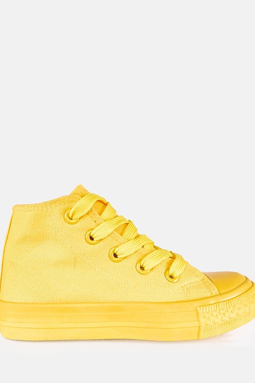 Žlté detské vysoké tenisky Laly