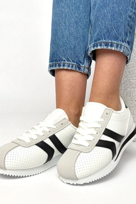 Bielo-čierne športové tenisky Camille