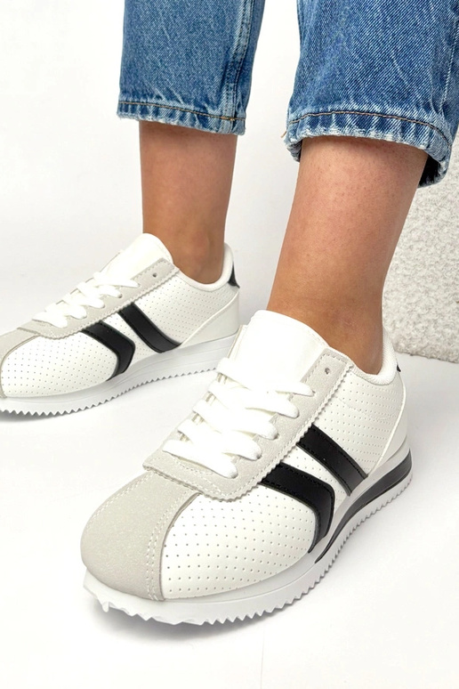 Bielo-čierne športové tenisky Camille