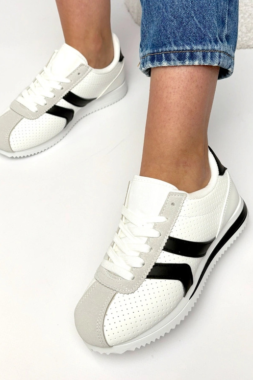 Bielo-čierne športové tenisky Camille