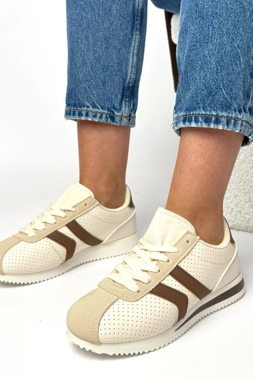 Pieskovo-hnedé športové tenisky Camille