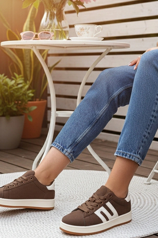 Hnedé každodenné tenisky Delphine