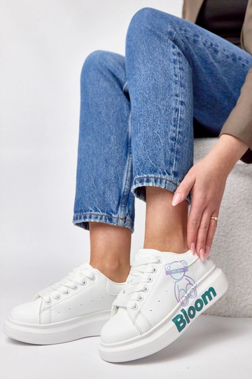 Biele tenisky s platformou... 2