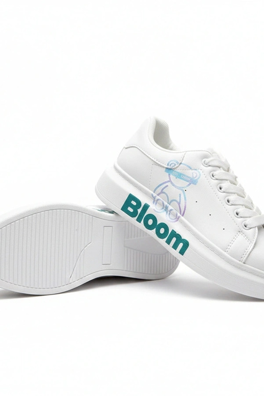 Biele tenisky s platformou a...