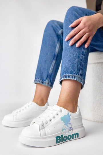 Biele tenisky s platformou...