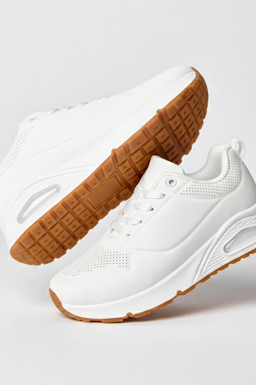 Biele tenisky s hrubou podrážkou Sylvie