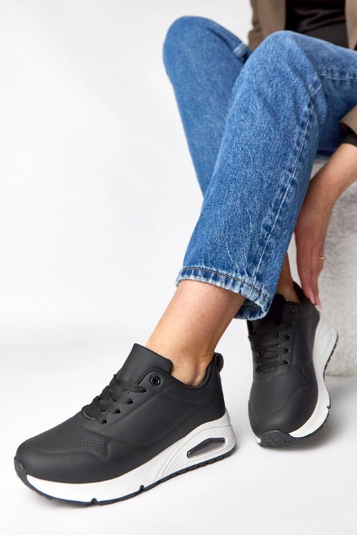 Čierne tenisky s hrubou podrážkou Sylvie