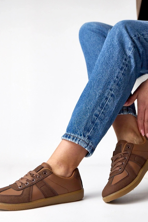 Hnedé tenisky na platforme Valentine