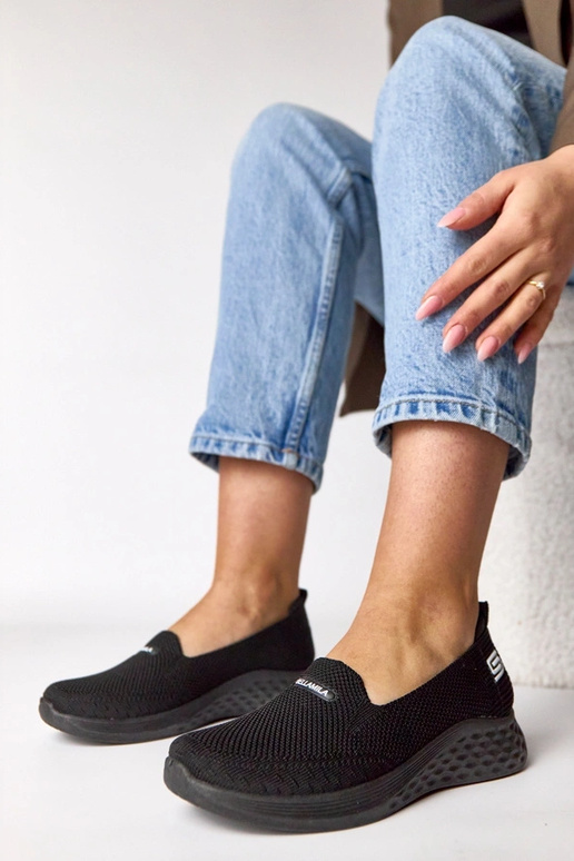 Čierne textilné tenisky Zoe