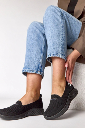 Čierne textilné tenisky Zoe 2