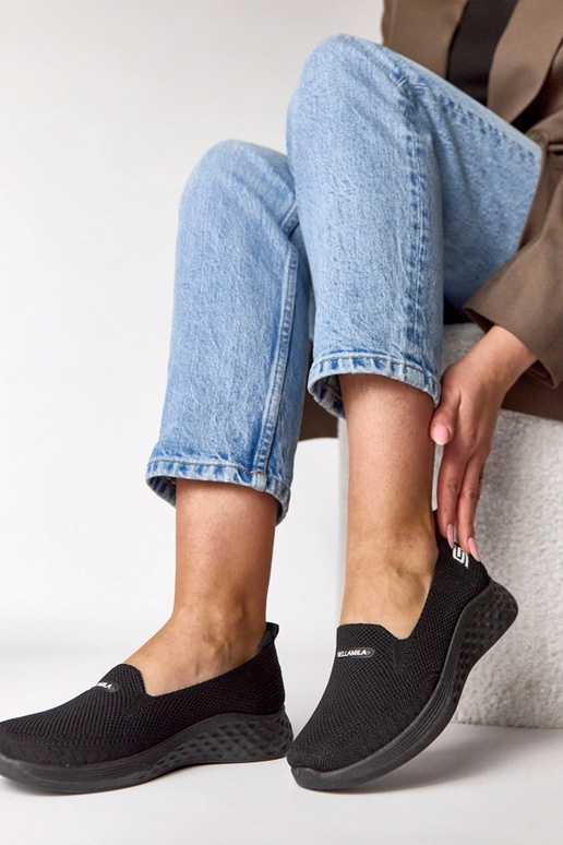 Čierne textilné tenisky Zoe