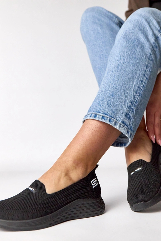 Čierne textilné tenisky Zoe