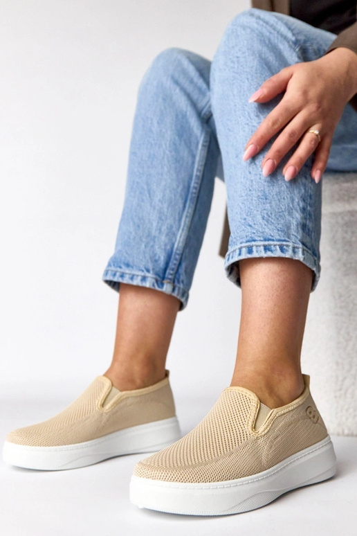 Pieskové textilné tenisky na...