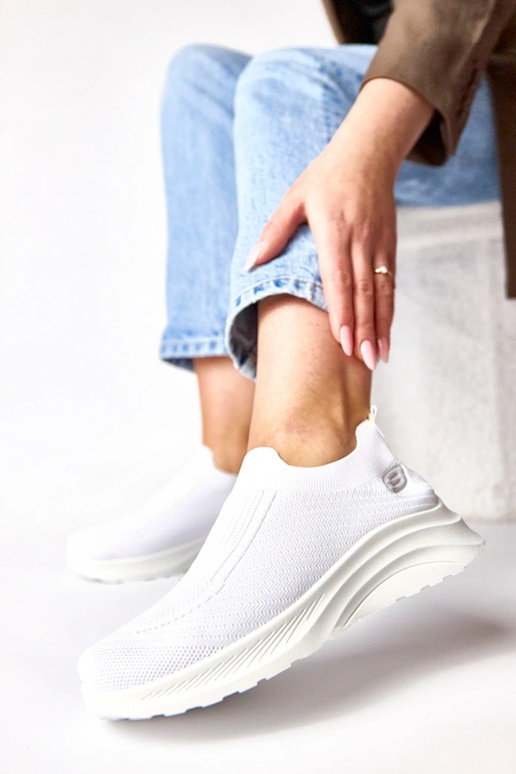 Biele textilné tenisky Gaia