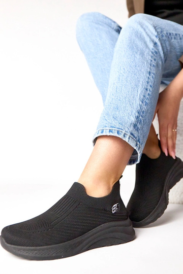 Čierne textilné tenisky Gaia 2