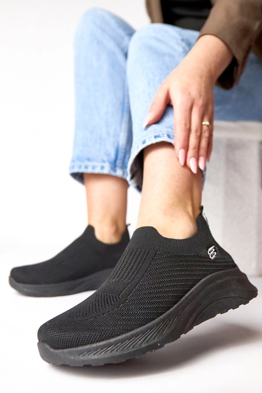 Čierne textilné tenisky Gaia