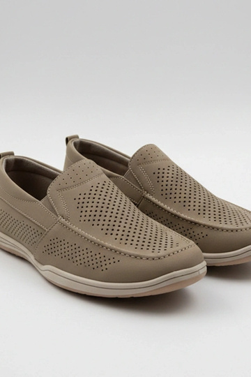 Hnedé perforované pánske...