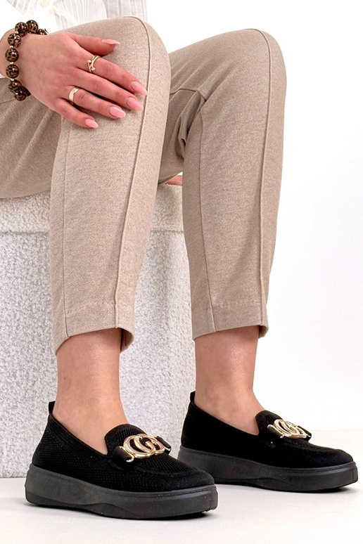 Čierne textilné tenisky s prackou...