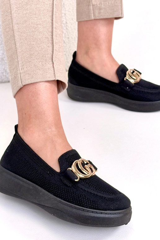 Čierne textilné tenisky s prackou...