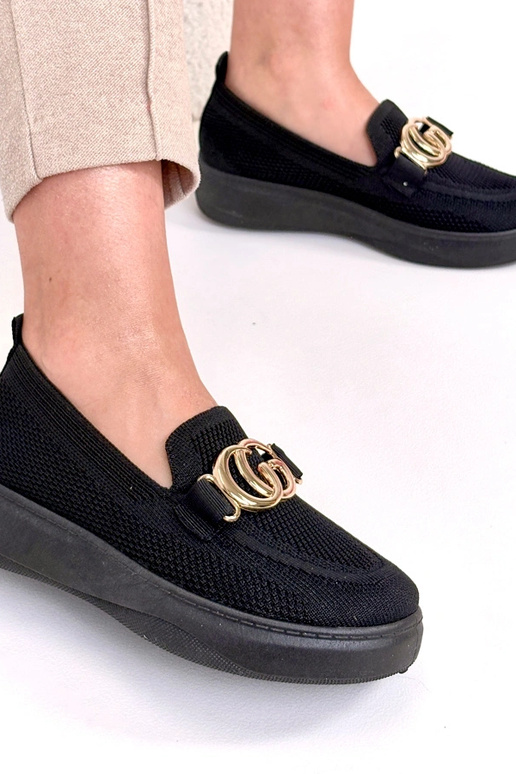 Čierne textilné tenisky s prackou...