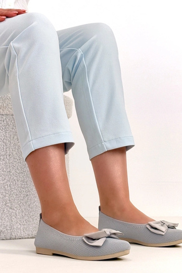 Sivé balerínky z jemného...