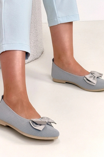 Sivé balerínky z jemného... 2