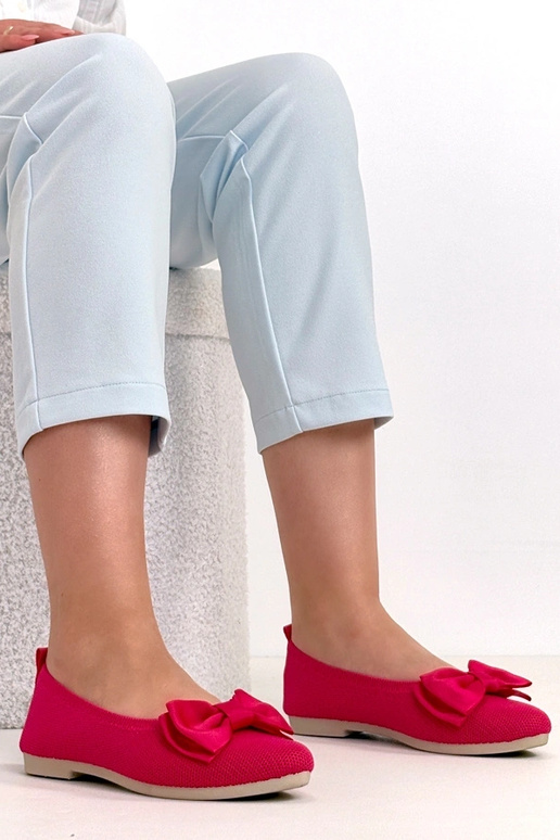 Ružové balerínky z jemného materiálu...