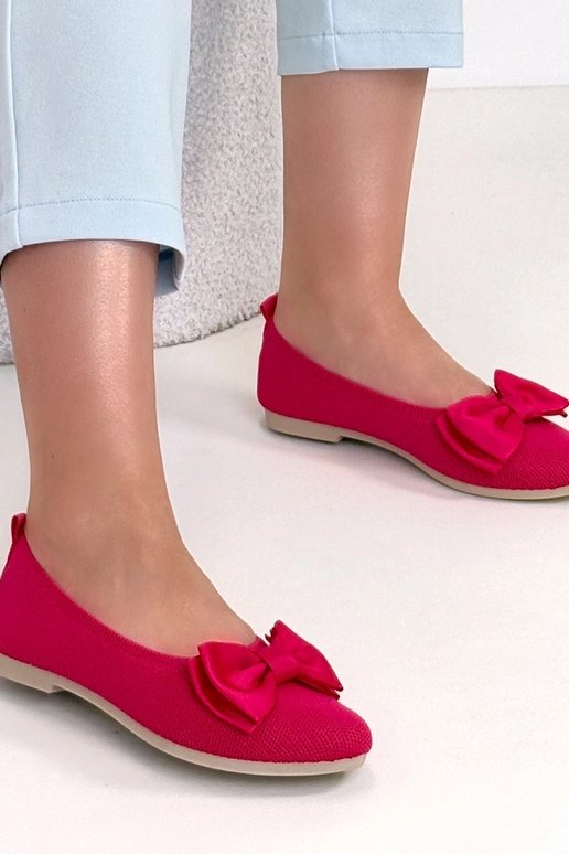 Ružové balerínky z jemného materiálu...