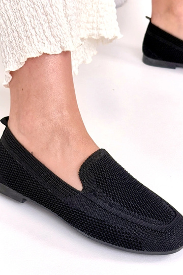 Čierne textilné mokasíny... 2