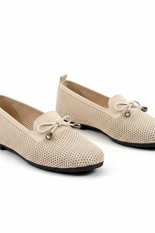 Pieskové textilné mokasíny s...