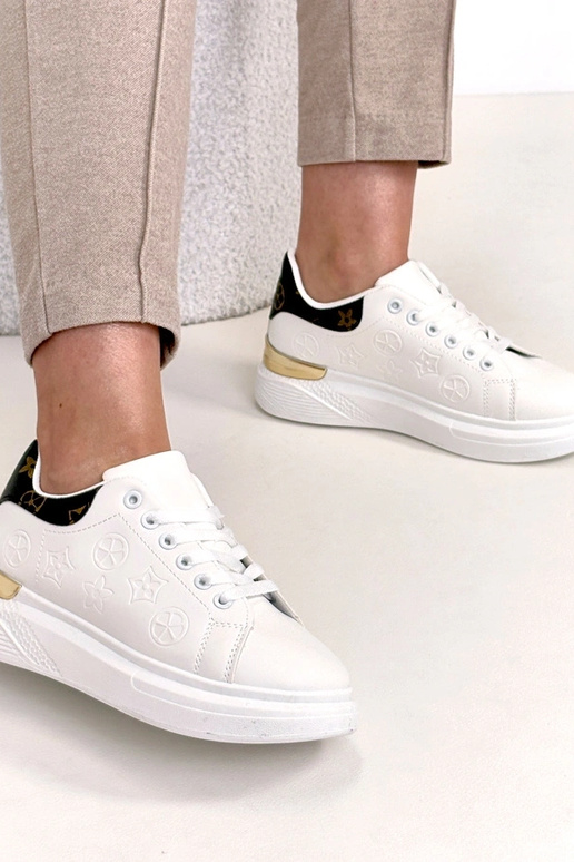 Biele športové tenisky s viazaním Peyton