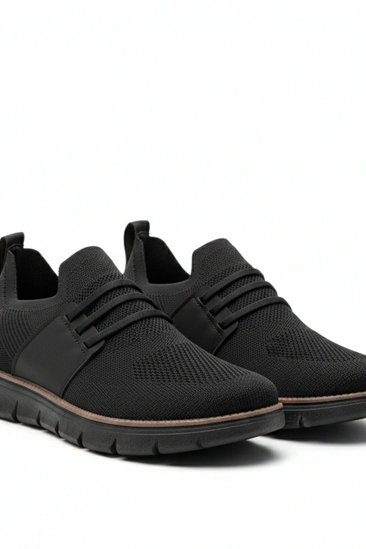 Čierne pánske športové tenisky bez...