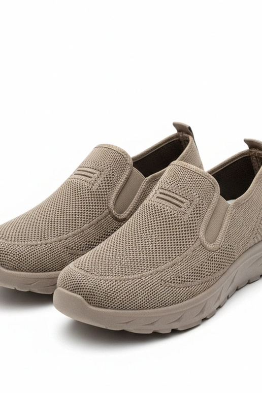 Hnedé pánske športové tenisky bez...