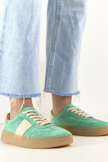 Zelené kožené športové... 2