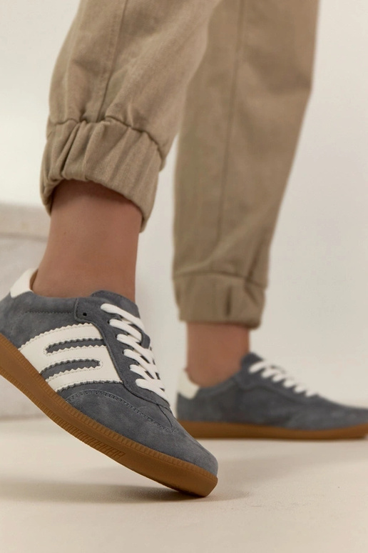 Šedé kožené tenisky Filippo