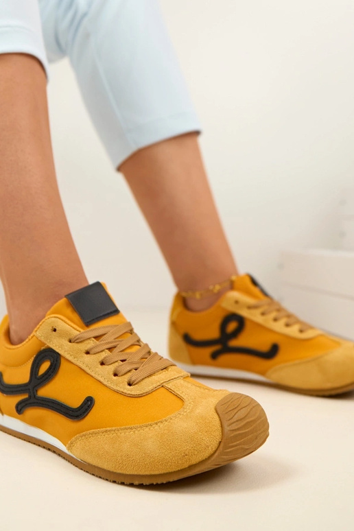 Žlté dámske barefoot športové topánky