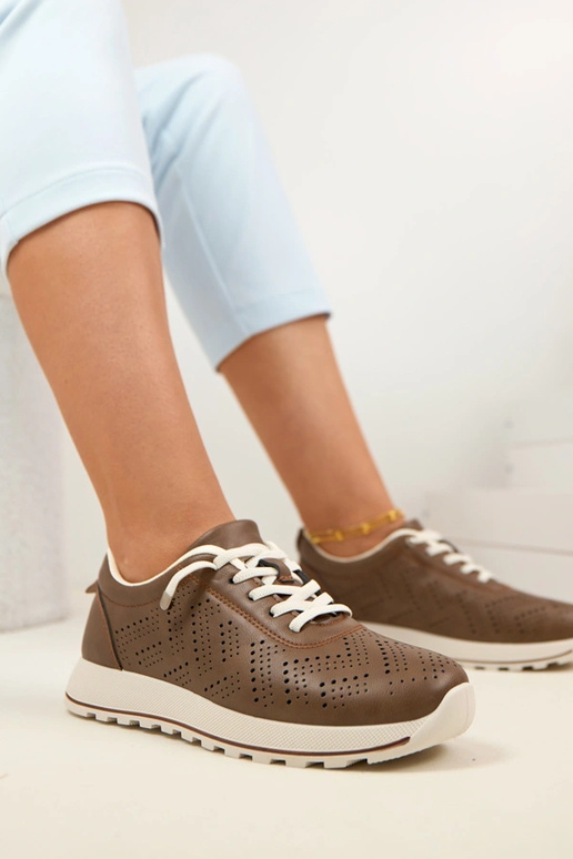 Hnedé priedušné vložiteľné športové...