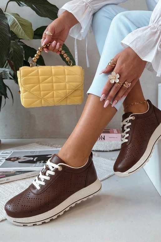 Hnedé priedušné vložiteľné športové...