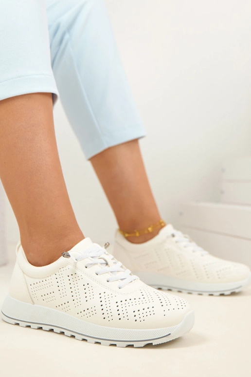 Biele priedušné vložiteľné športové...