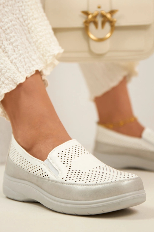 Biele strieborné priedušné vložiteľné...