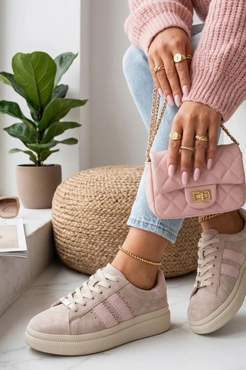 Pieskové kožené topánky na... 2