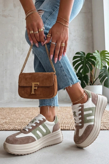 Pieskové kožené topánky na...